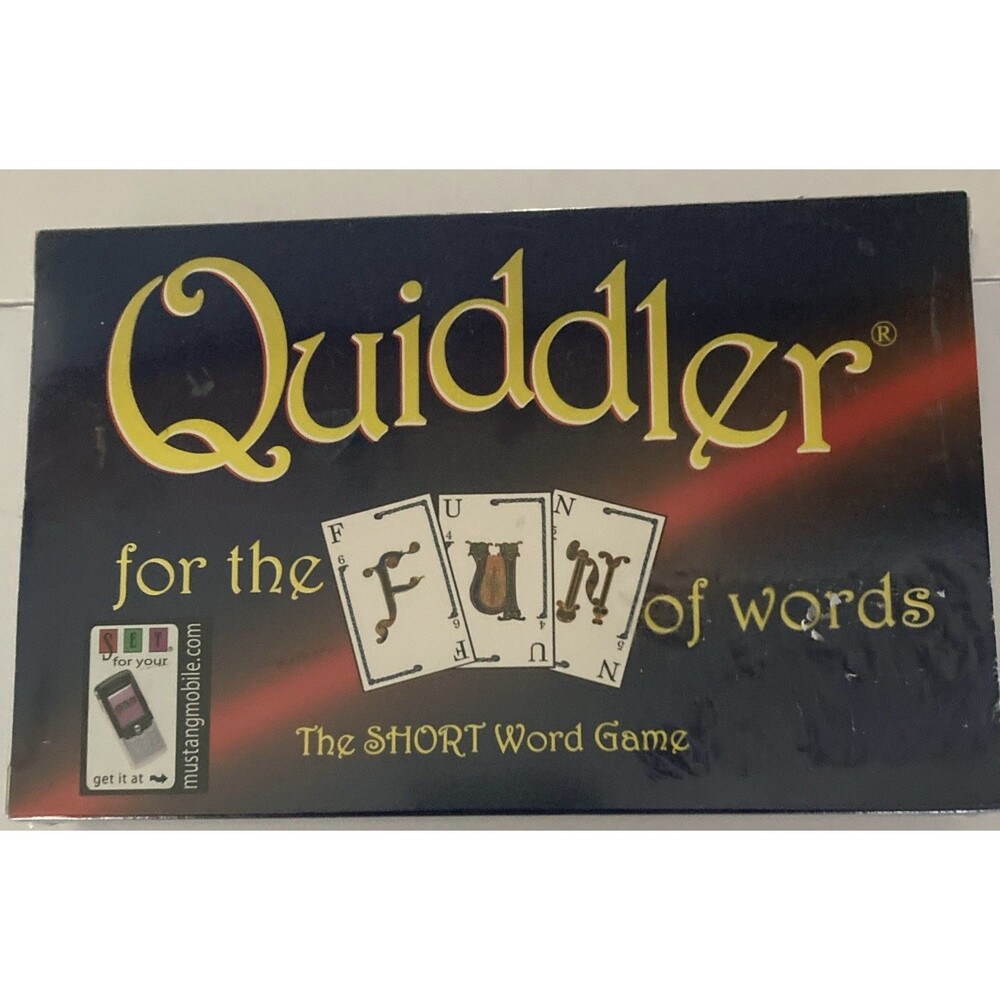 1998 Set QUIDDLER The Short Word Game Family Game Night 1-8 Players New Sealed